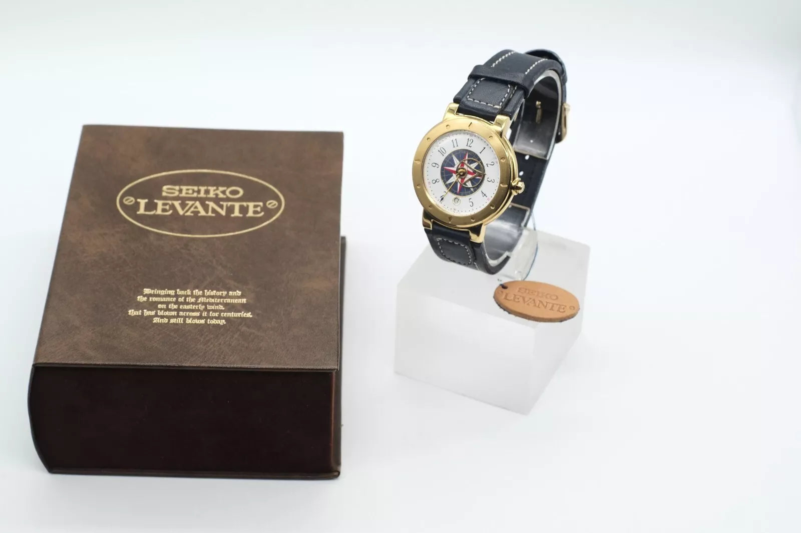 * MINT * Seiko Levante 5Y39-6A50 Quartz  Gold Tone WRISTWATCH