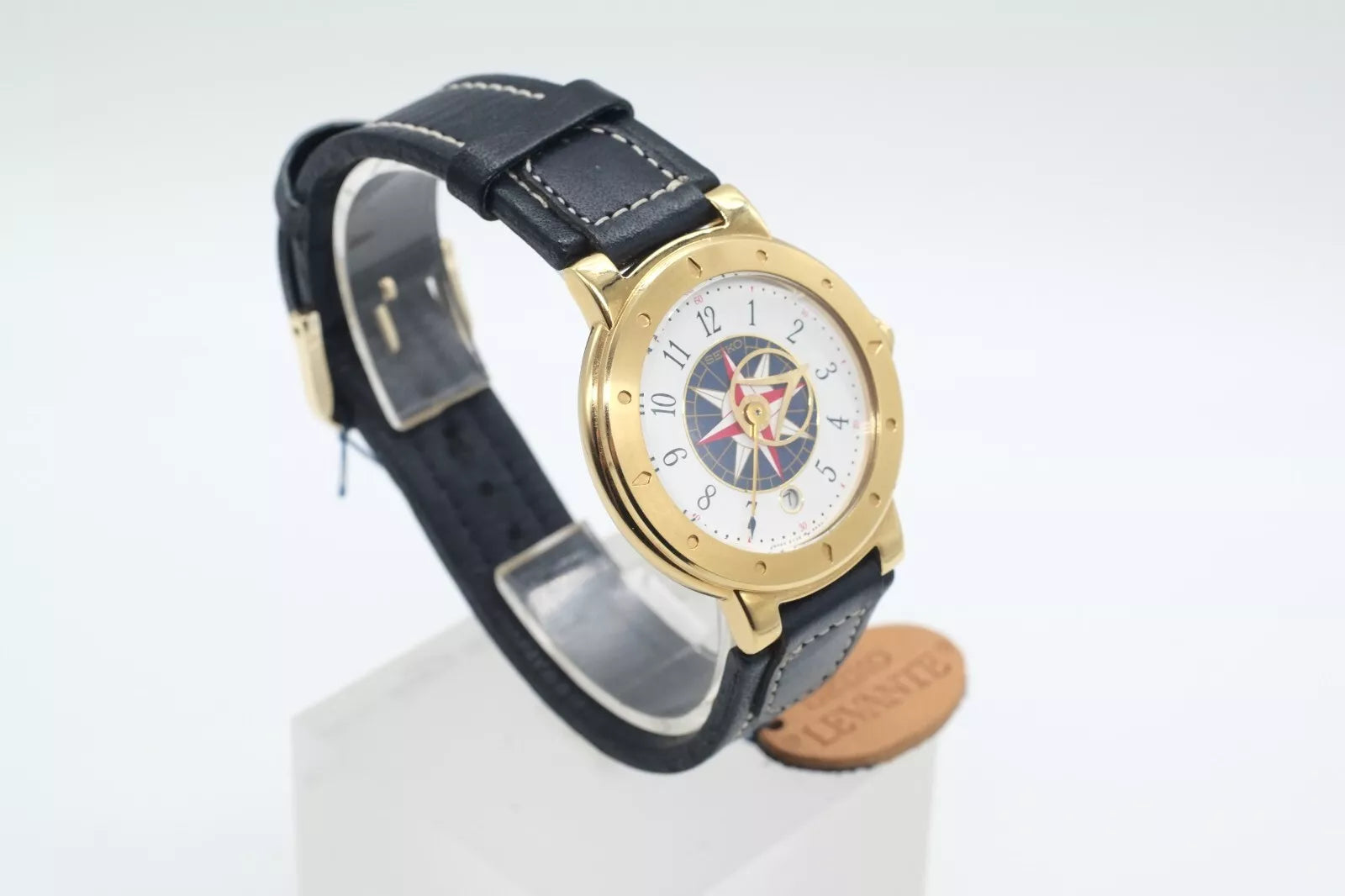 * MINT * Seiko Levante 5Y39-6A50 Quartz  Gold Tone WRISTWATCH