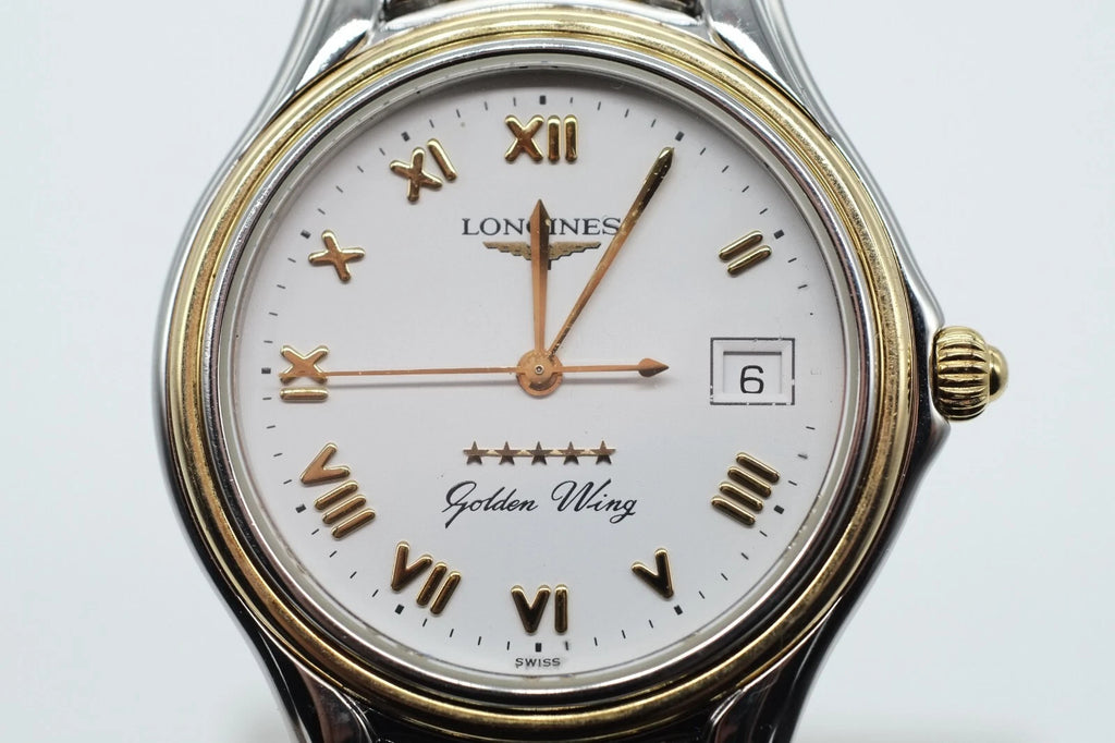 Serviced Longines Men's Golden Wing Quartz Wristwatch L3.606.5 * Warranty