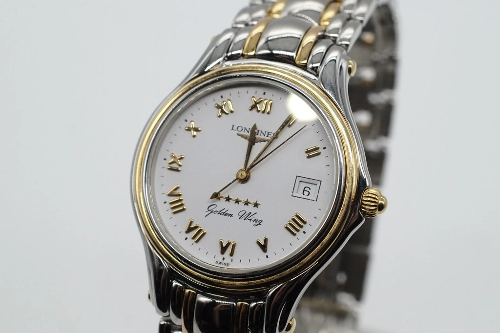 Serviced Longines Men's Golden Wing Quartz Wristwatch L3.606.5 * Warranty