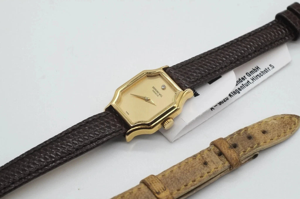 Raymond Weil Gold Tone 18k Gold Plated 737 Newly Serviced * Warranty