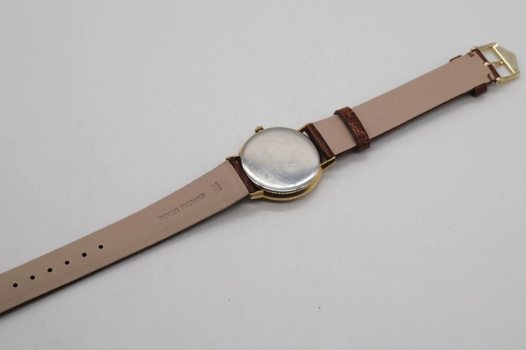 Serviced Vintage 1964 Omega Ref 131.015 Hand Wind Cal 600 * Gold Plated