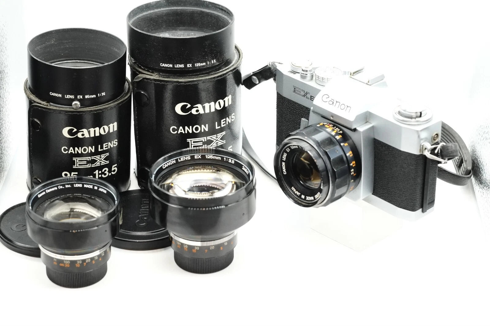 Canon EX EE + Canon EX 50mm 1.8 + Canon EX 125mm + Canon EX 95mm