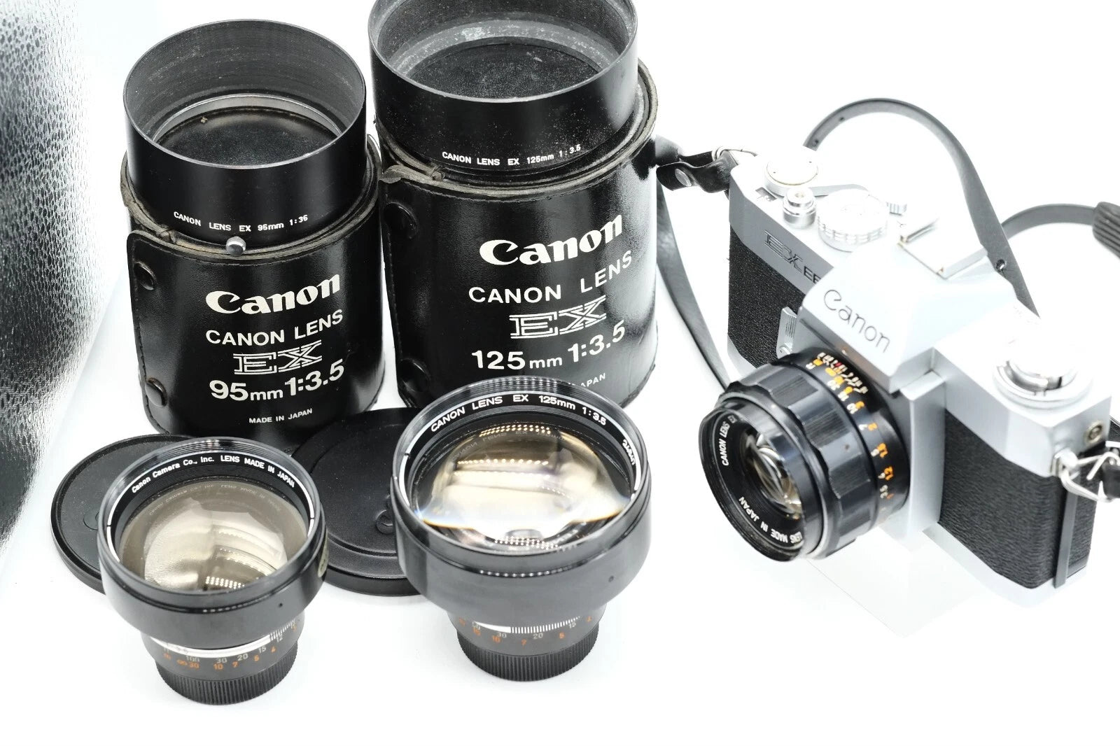 Canon EX EE + Canon EX 50mm 1.8 + Canon EX 125mm + Canon EX 95mm