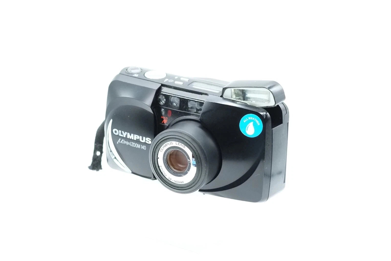 ** VGC** OLYMPUS µmju Zoom 140 Compact Film Camera Mju + Remote Control RC-100