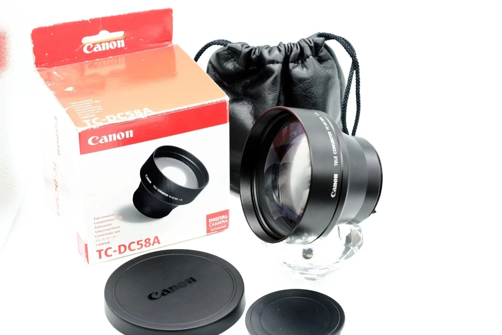 Canon Converters  WC-DC58A 0.75x + TC-DC58A 1.5x + TC-DC58N 1.75X + Lens Adapter LA-DC58C & Filter Adapter FA-DC58B + Conversion Lens Adapter LA-DC58E