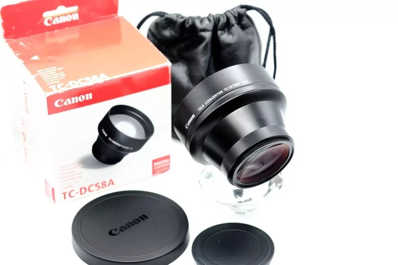 Canon Converters  WC-DC58A 0.75x + TC-DC58A 1.5x + TC-DC58N 1.75X + Lens Adapter LA-DC58C & Filter Adapter FA-DC58B + Conversion Lens Adapter LA-DC58E